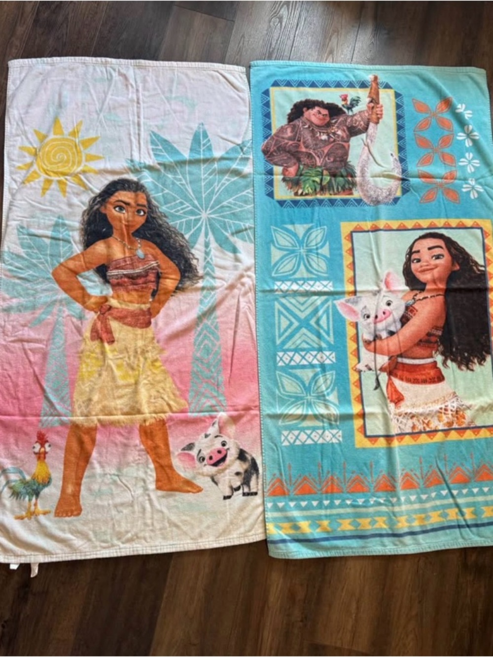 Moana kids pool beach towels